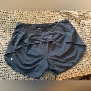 Lululemon Navy Speed Up High-Rise Lined Short 4"